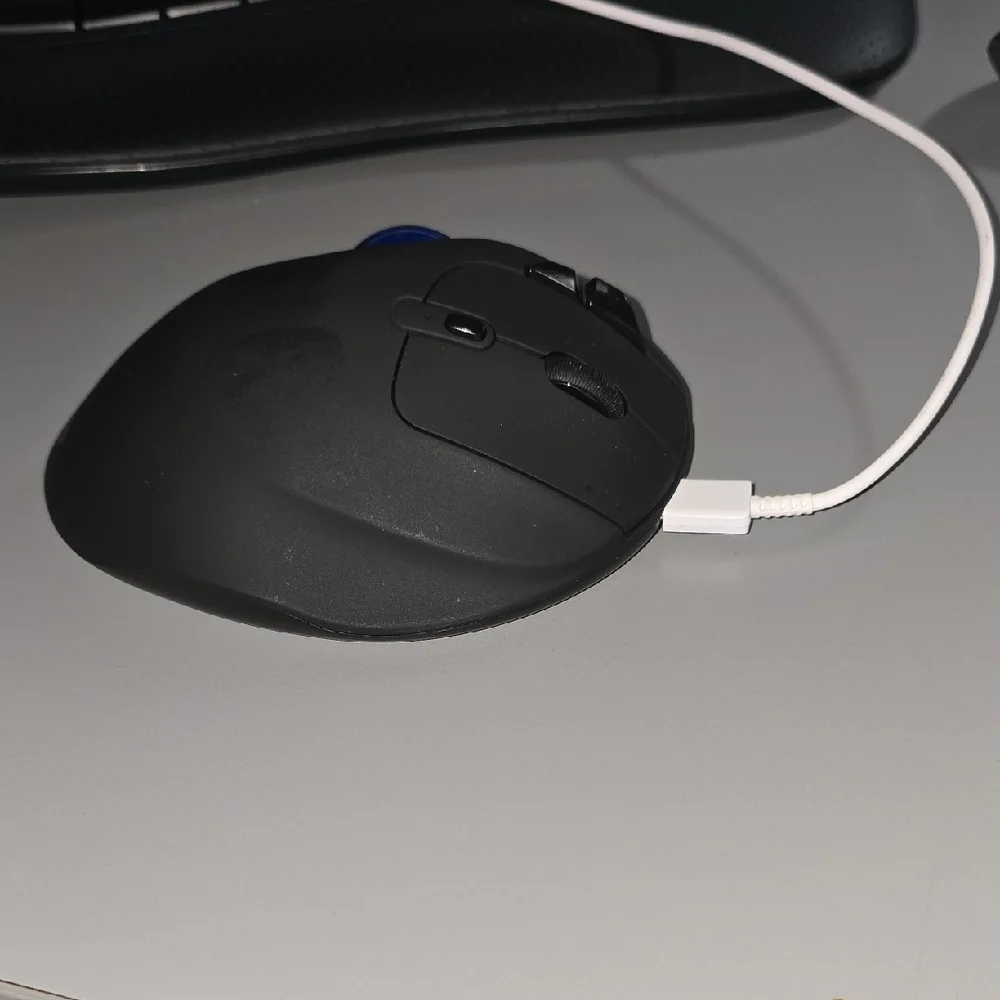 (001(Nulea M501 Wireless Trackball Mouse, Rechargeable Ergonomic